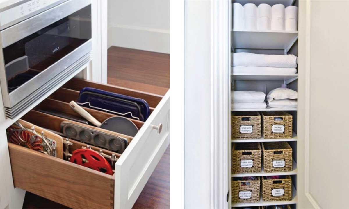 Declutter and organize your space